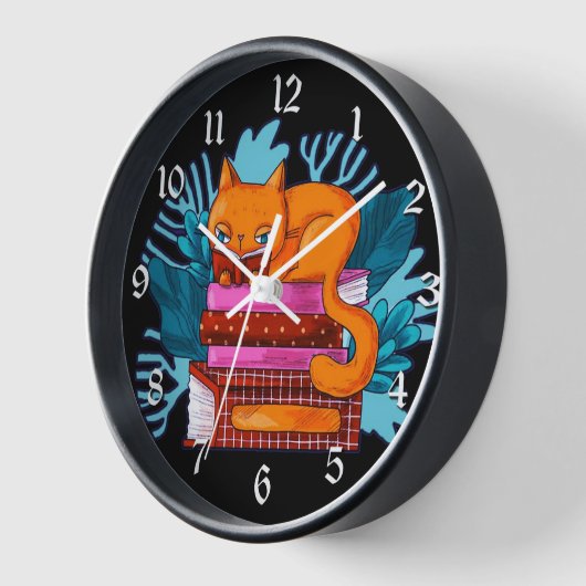 Cat Approved Books Uhr (Winkel)