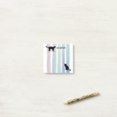 Cat-Aquarelldesign-Sonderanweisung Post-it Klebezettel (Auf Schreibtisch)