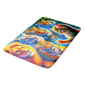 Cat Art Badematte (Schrägansicht)