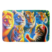 Cat Art Badematte (Vorderseite)