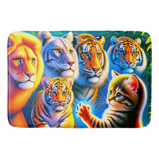 Cat Art Badematte (Vorderseite)