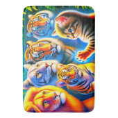 Cat Art Badematte (Vorderseite Vertikal)