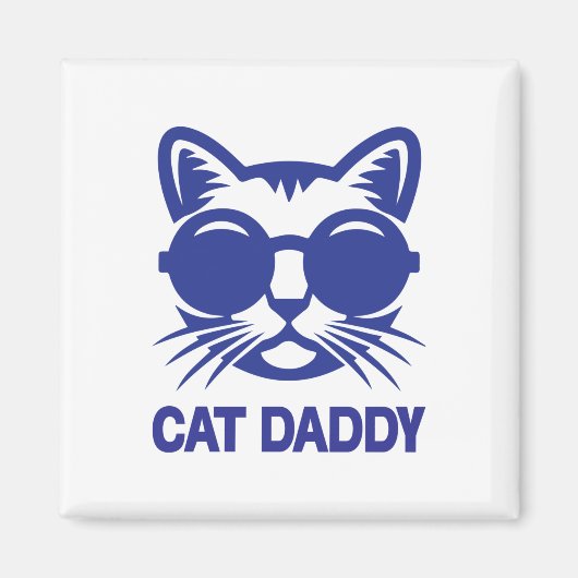 Cat Art Cat Daddy Magnet (Vorne)