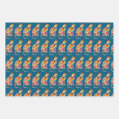 Cat Art Cat Lover Kitty Fun Wrapping Craft Paper Geschenkpapier Set (Vorderseite 2)