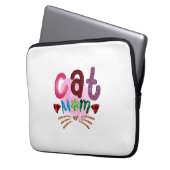 Cat Art Cat Mama_2 Laptopschutzhülle (Vorderseite Links)