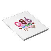Cat Art Cat Mama_2 Notizblock (angewinkelt)