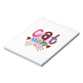 Cat Art Cat Mama_2 Notizblock (Rotiert)