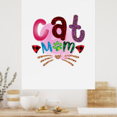 Cat Art Cat Mama_2 Poster (Küche)