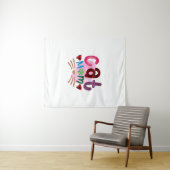 Cat Art Cat Mama_2 Wandteppich (Beispiel (Horizontal))