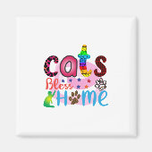 Cat Art Cats Bless Zuhause_2 Magnet (Vorne)