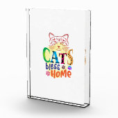 Cat Art Cats Bless Zuhause Fotoblock (Rechts)