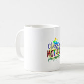 Cat Art Classy Mutter Pupper Kaffeetasse (Vorderseite Links)