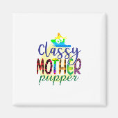 Cat Art Classy Mutter Pupper Magnet (Vorne)