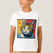 Cat art design #1 T-Shirt (Vorderseite)