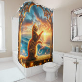 Cat Art Duschvorhang (Beispiel)