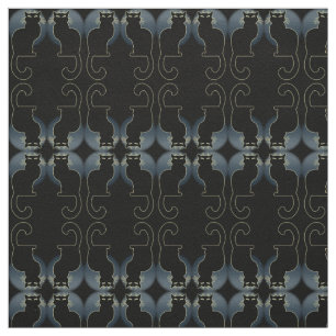 Cat Art Fabric Black Cat Fabrics Cat Lover Muster Stoff