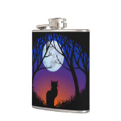 Cat Art Flask Custom Cat Lover Drinks Flaschen & G Flachmann (Links)