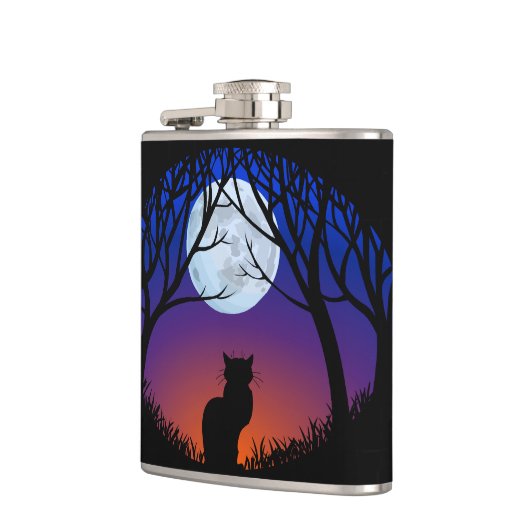 Cat Art Flask Custom Cat Lover Drinks Flaschen & G Flachmann (Links)