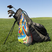 Cat Art Golfhandtuch (Gras)