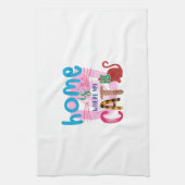 Cat Art Home Is Where My Cat Is Geschirrtuch (Vertikal)