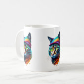 Cat Art Kaffeetasse (Vorderseite Links)