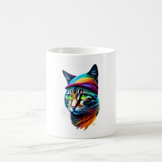Cat Art Kaffeetasse (Mittel)