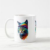 Cat Art Kaffeetasse (Links)