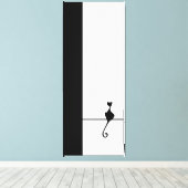 Cat Art Leinwanddruck (Insitu (Holzboden))