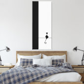 Cat Art Leinwanddruck (Insitu (Schlafzimmer))