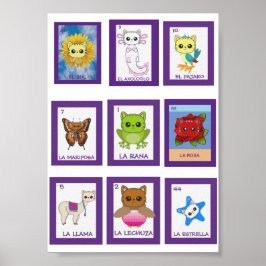 Cat Art Lottería Poster