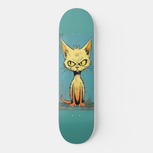 Cat Art lustiges Skateboard Deck (Vorderseite)