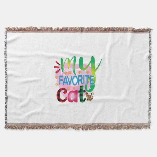 Cat Art My Lieblings Cat Decke (Vorderseite)