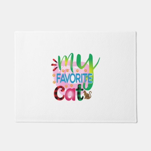 Cat Art My Lieblings Cat Fußmatte (Vorderseite)