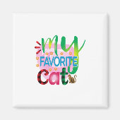 Cat Art My Lieblings Cat Magnet (Vorne)