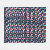 Cat Art | Niedliche Cat Faces Fleecedecke (Vorderseite (Horizontal))