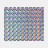 Cat Art | Niedliche Cat Faces Fleecedecke (Vorderseite (Horizontal))