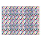 Cat Art | Niedliche Cat Faces Tischdecke (Vorderseite (Horizontal))