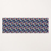 Cat Art | Niedliche Cat Faces Yogamatte (Vorderseite (Horizontal))