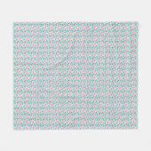 Cat Art | Niedliche Cat Rainbows Fleecedecke (Vorderseite (Horizontal))