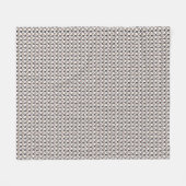 Cat Art | Niedliches Katzenmuster Nahtloser Hinter Fleecedecke (Vorderseite (Horizontal))
