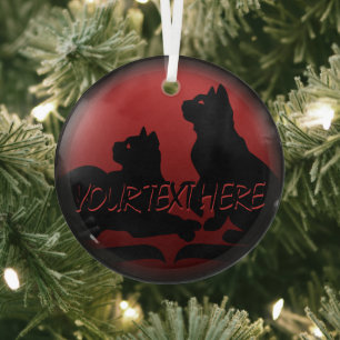 Cat Art Ornament Personalisiert Cat Lover Dekorati