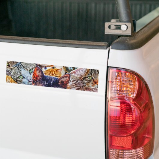 Cat Art Pattern Autoaufkleber (Auf Lkw)