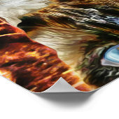 Cat Art Pattern Poster (Ecke)