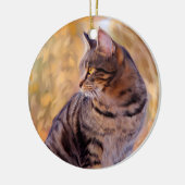 Cat Art Portrait Keramikornament (Links)