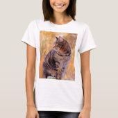 Cat Art Portrait T-Shirt (Vorderseite)