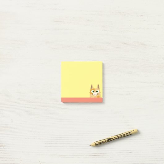 Cat Art Post-it Klebezettel (Auf Schreibtisch)