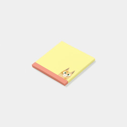 Cat Art Post-it Klebezettel (angewinkelt)