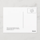 Cat art reading fun - Marmalade bevorzugt Einsamke Postkarte (Rückseite)