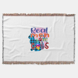 Cat Art Real Men Liebe Katzen Decke