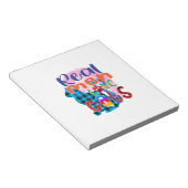 Cat Art Real Men Liebe Katzen Notizblock (angewinkelt)